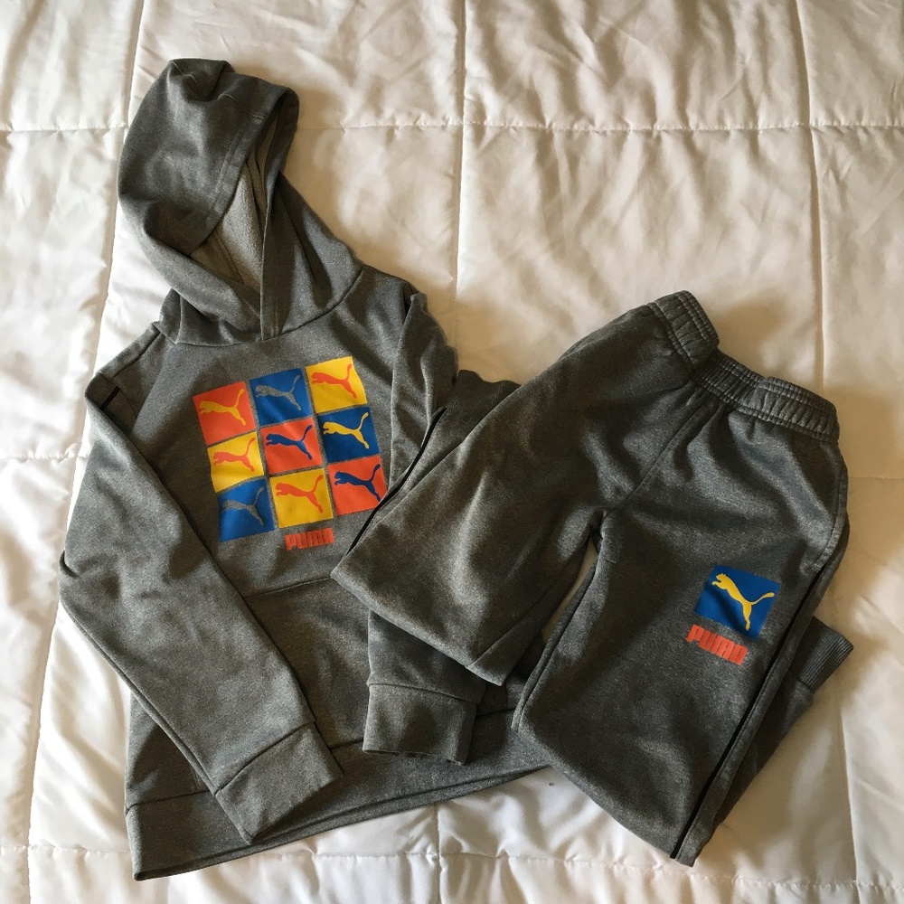 Puma kids 2 piece sweatsuit size 6